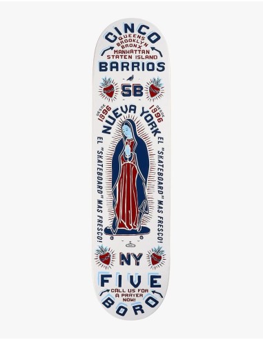 5Boro Cinco Barrios Skateboard Deck - 8.5" de France