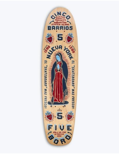 5Boro Cinco Barrios Cruiser Skateboard Deck - 7.6" Dans la société mordern