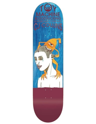 Toy Machine Collins Bloodsucking Skateboard Deck - 8.38" s'inspire de l'anatomie humaine