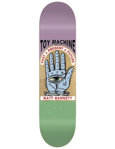 Toy Machine Bennett Past Present Future Skateboard Deck - 8.5" offre 