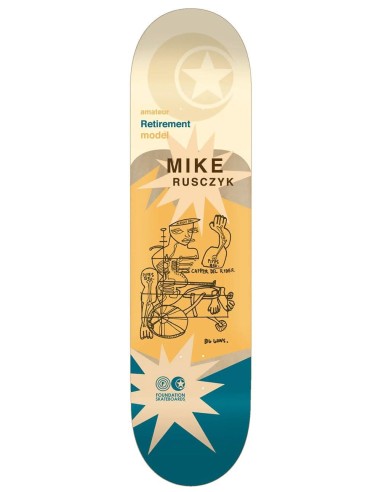 Foundation Rusczyk Retirement Skateboard Deck - 8.25" 2023