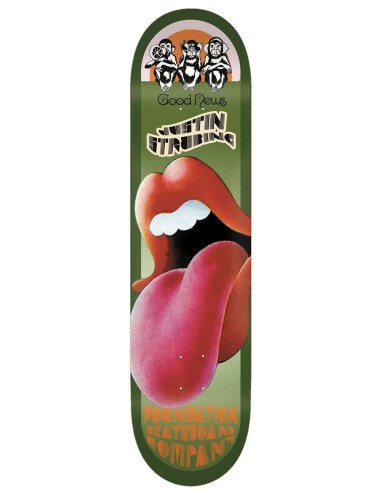 Foundation Strubing Good News Skateboard Deck - 8.5" paiement sécurisé