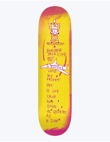 Krooked Anderson Bumper Skateboard Deck - 8.38" Par le système avancé 