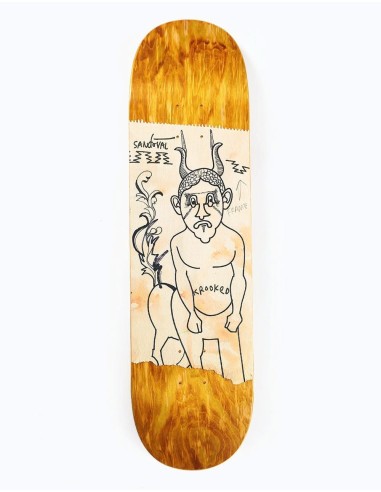 Krooked Sandoval Goat Dude Skateboard Deck - 8.25" Comparez et commandez 