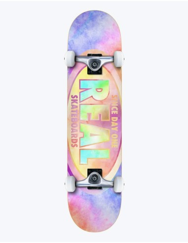 Real Oval Tie Dyes Complete Skateboard - 7.75" sur le site 