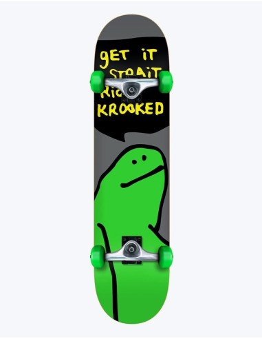 Krooked Shmoo Mini Complete Skateboard - 7.3" les muscles