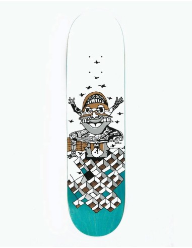 Krooked Sebo Puppet Skateboard Deck - 8.06" brillant des détails fins