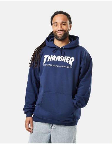 Thrasher Skate Mag Pullover Hoodie - Navy la chaussure