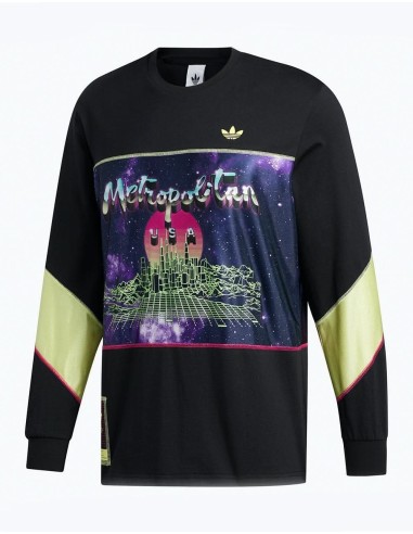 adidas x Metropolitan L/S Jersey - Black/Yellow Tint/Real Magenta de l' environnement